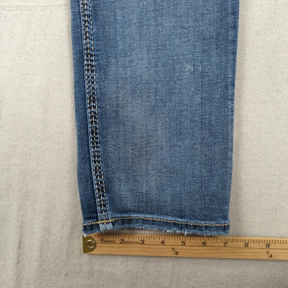 Bke Jeans Mens 34x34 Blue Jake Straight Faded Stretch Casual Preppy - Picture 6 of 15